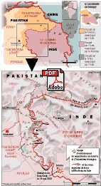 Carte de l'Inde et du Pakistan